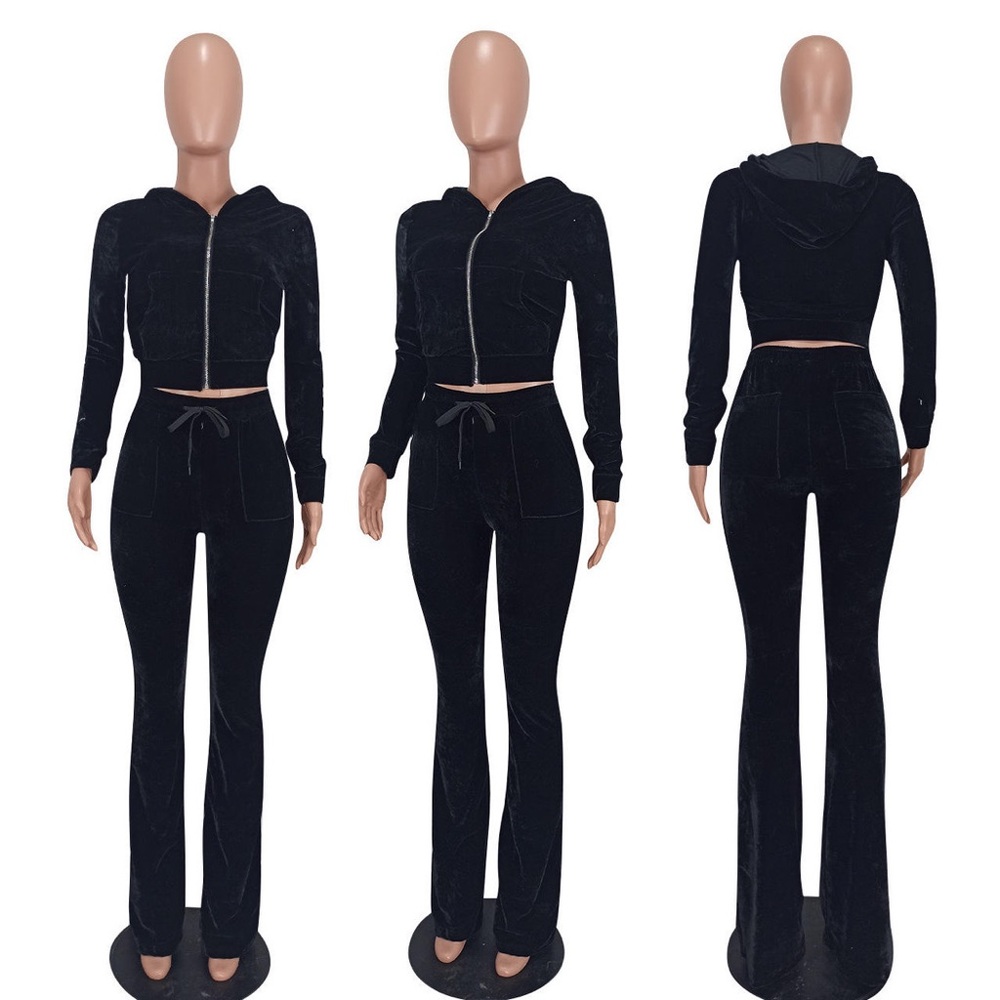 2 piece velour tracksuit